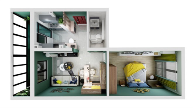 60㎡一居室，一个人的小窝也能惊艳时光397.JPG