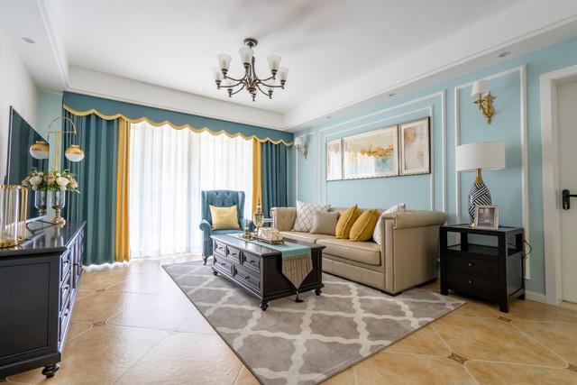 140㎡三室两厅，美式风格的家竟能用如此清新的色彩！