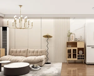 枫南世嘉60平米一居室老房美式风格装修案例效果图